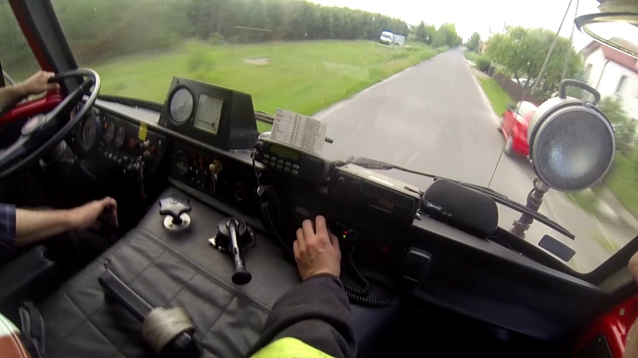 Wyjazd od środka  GBA 369[P]32 oraz GCBA 369[P]31 do pożaru lasu .