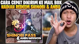 TRIK CARA CEPAT DIKIRIM Shinobi Pass & Anbu Mission DI MAIL BOX NINJA HEROES NEW ERA screenshot 2