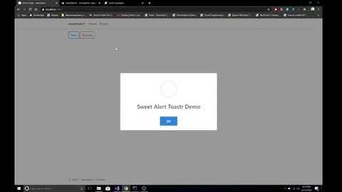 Using sweetalert/toastr javascript library in Asp.Net Core MVC