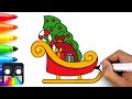 How to Draw Santas Sleigh (Step by Step)
