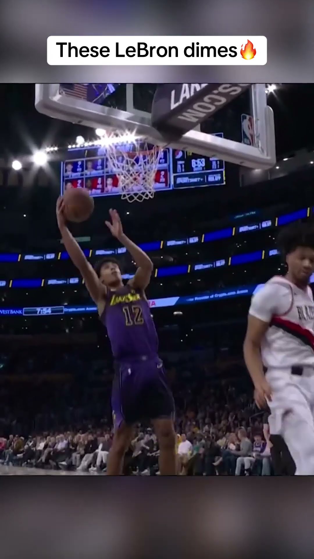 LeBron dishing out dimes against the Trail Blazers ?