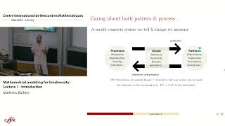 Matthieu Barbier: Mathematical modeling for biodiversity - Lecture 1 - Introduction