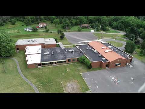 A Flyover Of The Former Falling Spring Elementary School