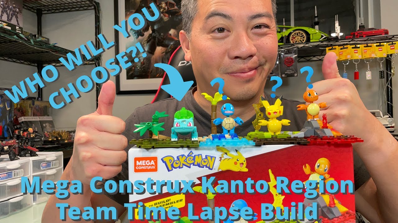 Mega Construx Pokemon Kanto Region Team Playset