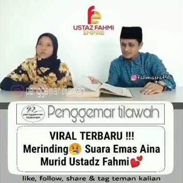 Suara Murid Ustadz Fahmi Sungguh Merdu