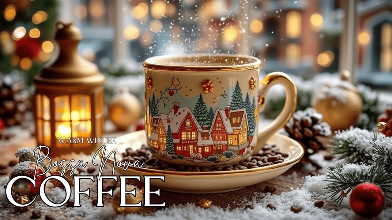 Расслабляющая атмосфера снежного кафе | Музыка для отдыха и учебы в феврале