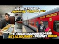 Chennai rajdhani first ac train journey with private room and free food  kedarnath ep 1