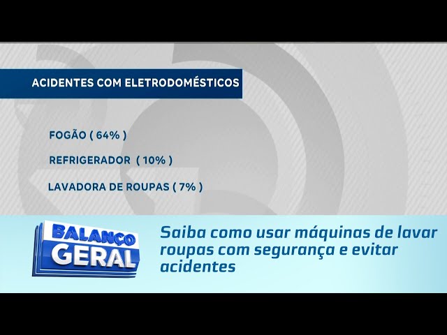 Saiba como usar máquinas de lavar roupas com segurança e evitar acidentes