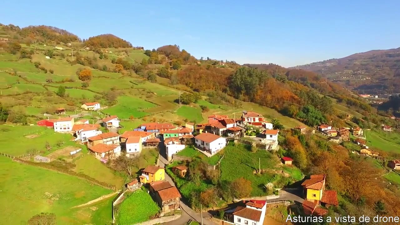 Insierto ( Mieres del Camino ) a vista de drone