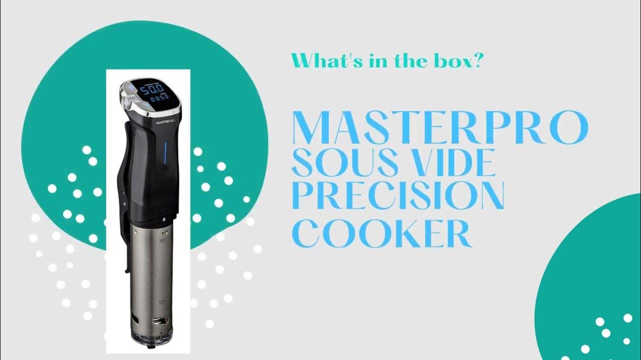 MASTERPRO Sous Vide Precision Cooker Unboxing YouTube
