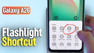 Samsung Galaxy A26 Guide - Easily Add a Flashlight Shortcut to Your Lock Screen
