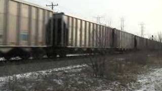 EJ&E #667 Leads Coal Drag West, Crest Hill, IL.