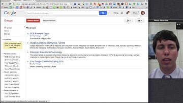 Google Groups Intro