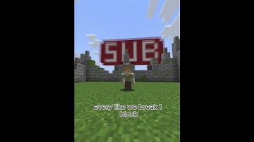 Start of digging one block for each subscriber! #subscribe #minecraft #fyp