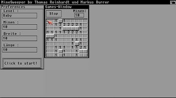 AMIGA MINE SWEEPER MINESWEEPER FROM LITTLE GAMES COLLECTION By Thomas Reinhardt & Markus Burrer