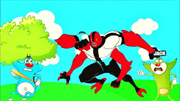 OGGY & JACK BECOMES 4 ARMS ALIEN IN BEN 10 ALIEN GAME | OGGY & THE COCKROACHES | HIDE & SEEK