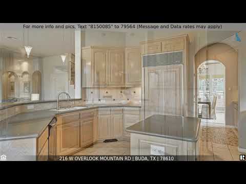 216 W Overlook Mountain RD, Buda, TX home video tour