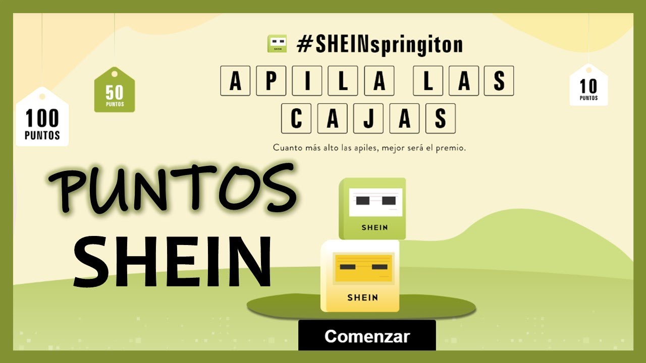 Juego SHEIN 💰 || Gana PUNTOS apilando las cajas #SHEINspringiton 🌼 2020] - YouTube