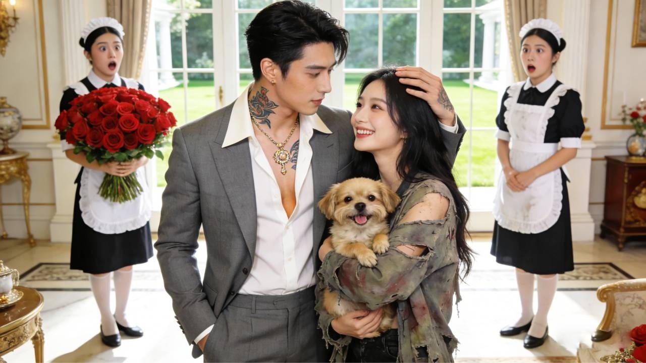 Cold CEO hates all fake elegant women, but falls for this beggar feeding stray dogs!