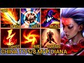 DIANA MVP Jungle S Rating 17/5/8 - China Wild Rift New Meta Build &amp; Runes By Tiarty
