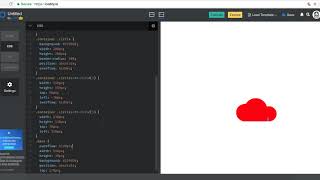 Create and animate a cloud shape completely in Css
