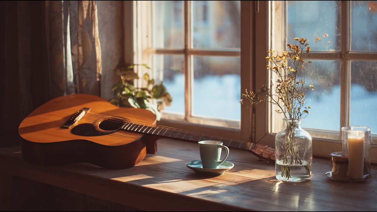 Расслабляющая Гитара - Атмосфера Кафе для Работы, Учебы и Сна