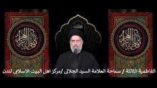 ⁣مواضع التأسي بسيدة النساء الصديقة فاطمة الزهراء (ع) /العلامة السيد قاسم الحسيني الجلالي