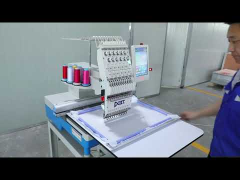How to use single head embroidery machine DT1201
