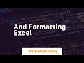 And formatting excel