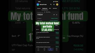 My updated mutual fund portfolio | Daily mutual fund portfolio update #stockmarket #mf #sip