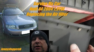 Audi A4 2004 1.9TDi air filter change the easy and hard way!