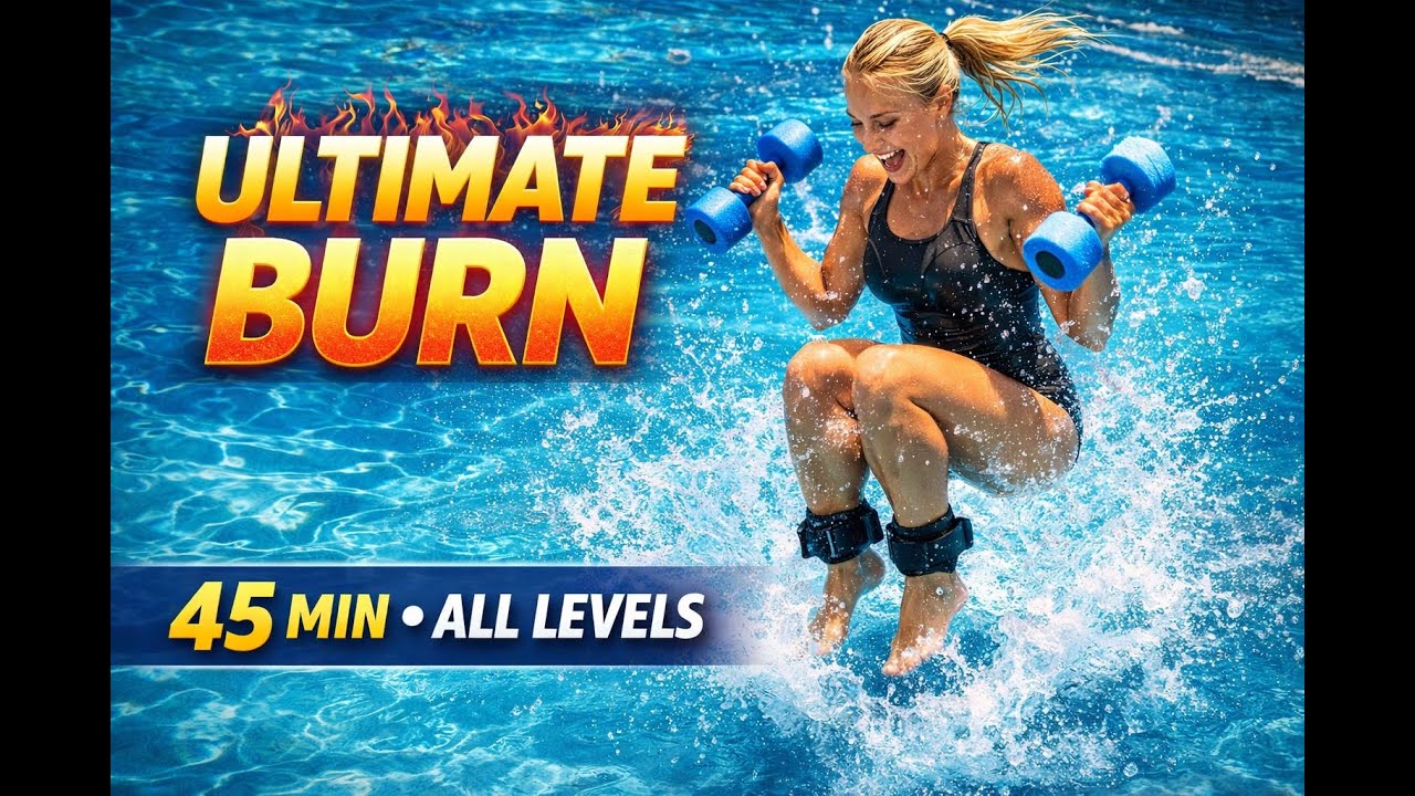 Aqua Aerobic : effective weight loss cardio workout. Par 1. BURN