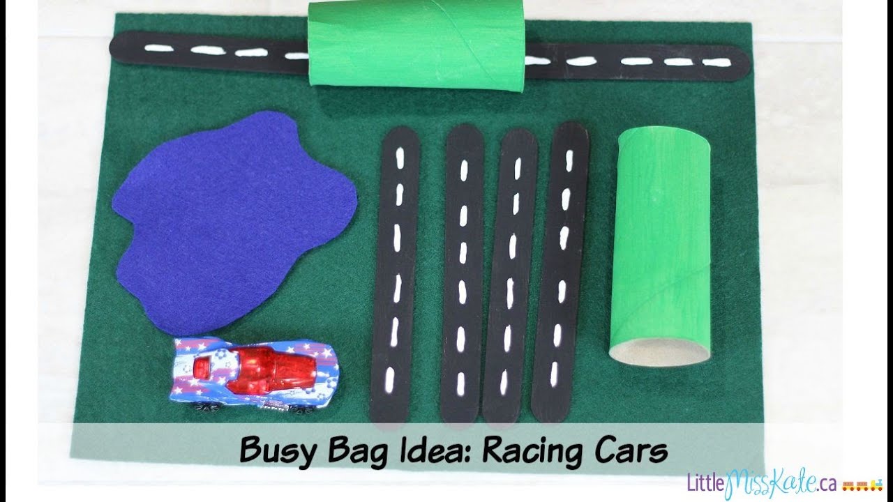 Busy bag ideas for preschoolers Racing Cars YouTube