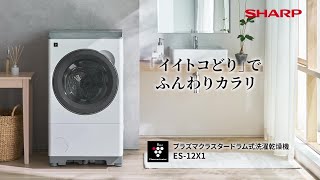 上質な乾燥と省エネの両方を実現、洗剤投入＆お掃除も自動 ES-12X1：シャープ