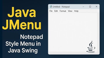 Java GUI: JMenu maken en gebruiken in Java Swing | #13