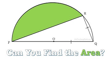 Find the Area of the Green Region - Challenge Problem #18
