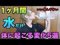 1ヶ月間飲み物を"水"だけにしたら体に起こる変化5選！