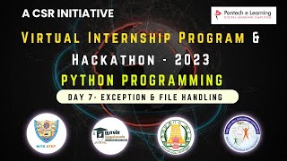 Day 7 - TNSDC - Naan Mudhalvan - Virtual Internship - Python