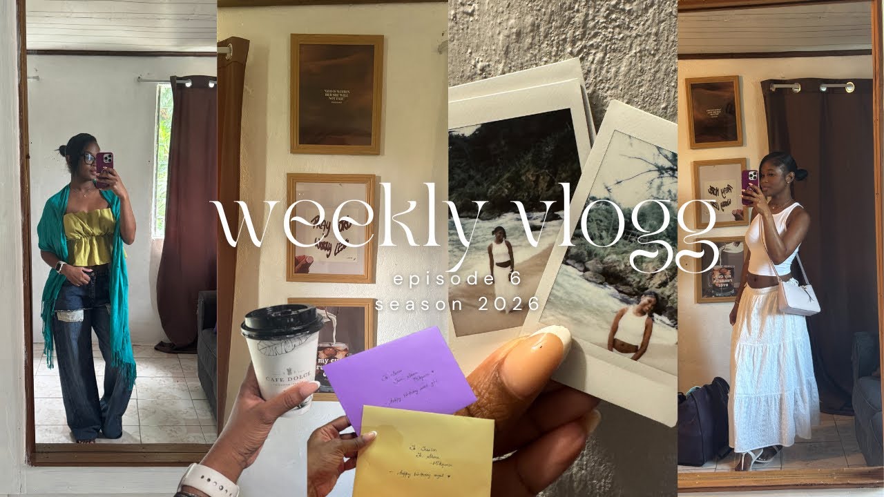 finally left the house 🥹 | solo study date, living room reset & D’s birthday on the beach 🎀