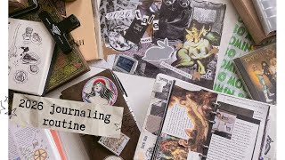 my 2026 daily journaling routine ꩜ 5 year journal, hobonichi techo, archiving spreads
