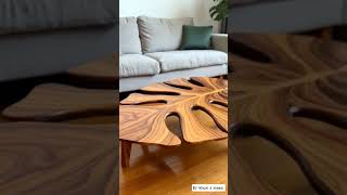 Leaf design type centre table ideas