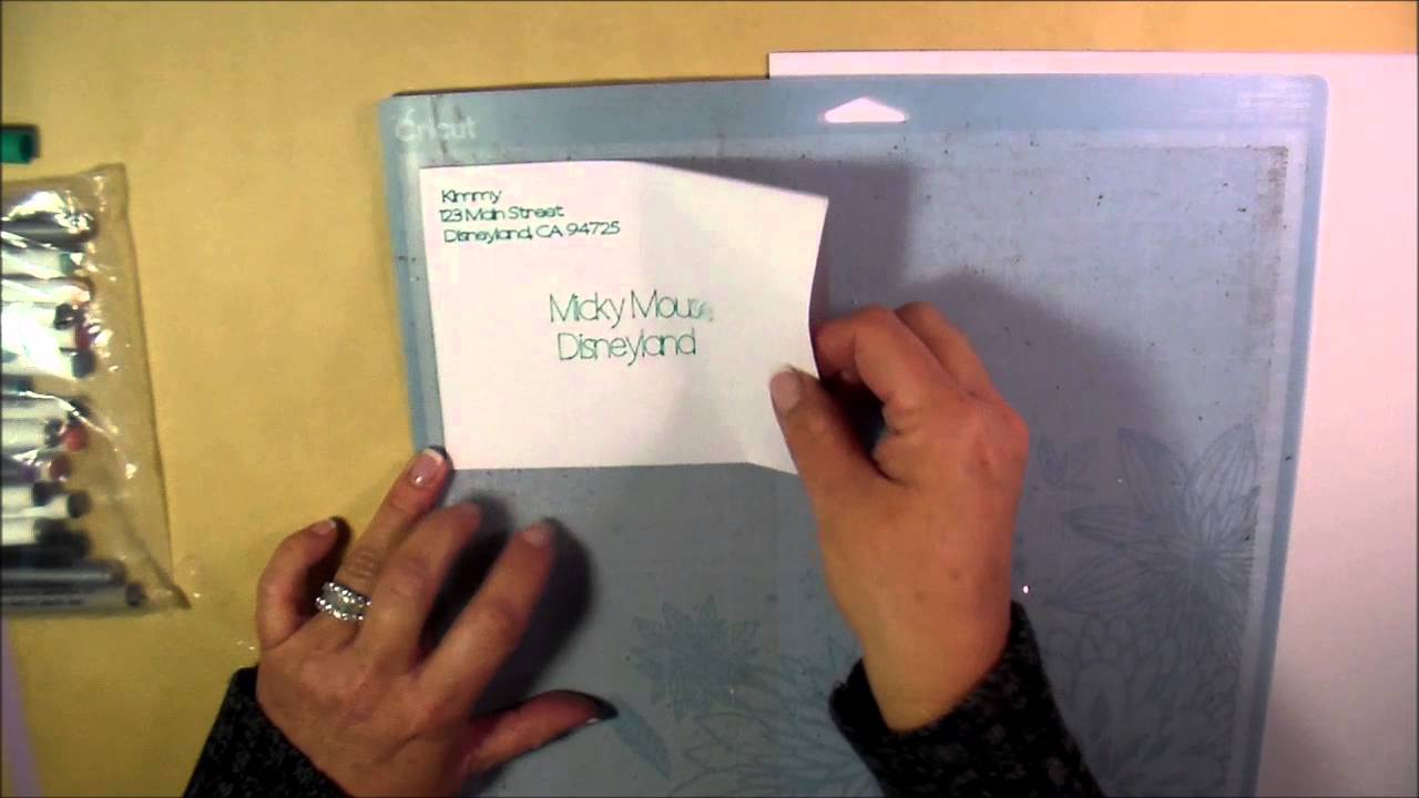Cricut Design Space - How to write on an envelope