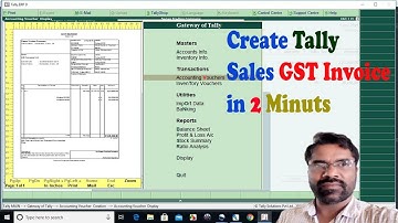 How to Create Tally GST INVOICE in 2 Minutes ||Kannada