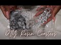Resin Coasters Tutorial - First Time Making Resin & Foil Coasters I Period Six Designs