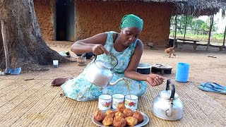 African Village Life\/\/Cooking Traditional African Village Snack for Breakfast