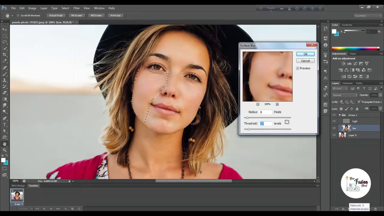 How To Do Frequency Separation In Photoshop Adobe Photoshop 