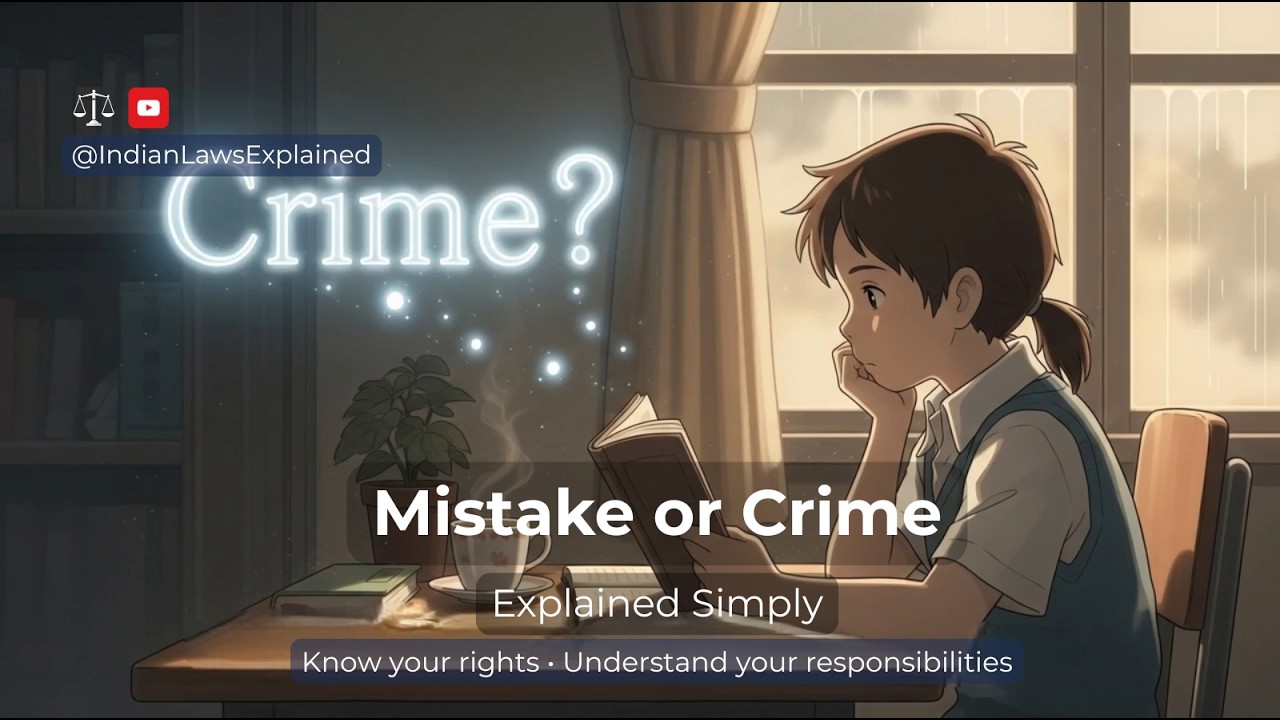 What Is a Crime? | Mistake vs Crime Explained | Indian Legal Awareness ...