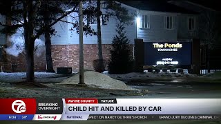 Child hit and killed by car in Taylor
