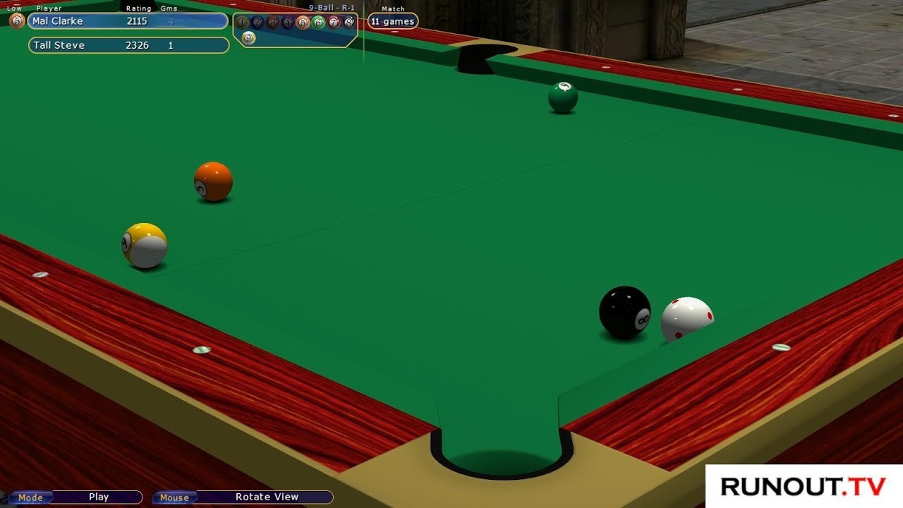 Virtual Pool 4 Blog - #36 9-Ball - 10,000 Career Racks Video, versus Tall Steve CO