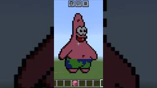 Patrick Star Pixel Art Minecraft #minecraft #shorts